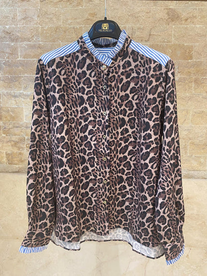 Animal Print Shirt And Pant Set 34035-34047