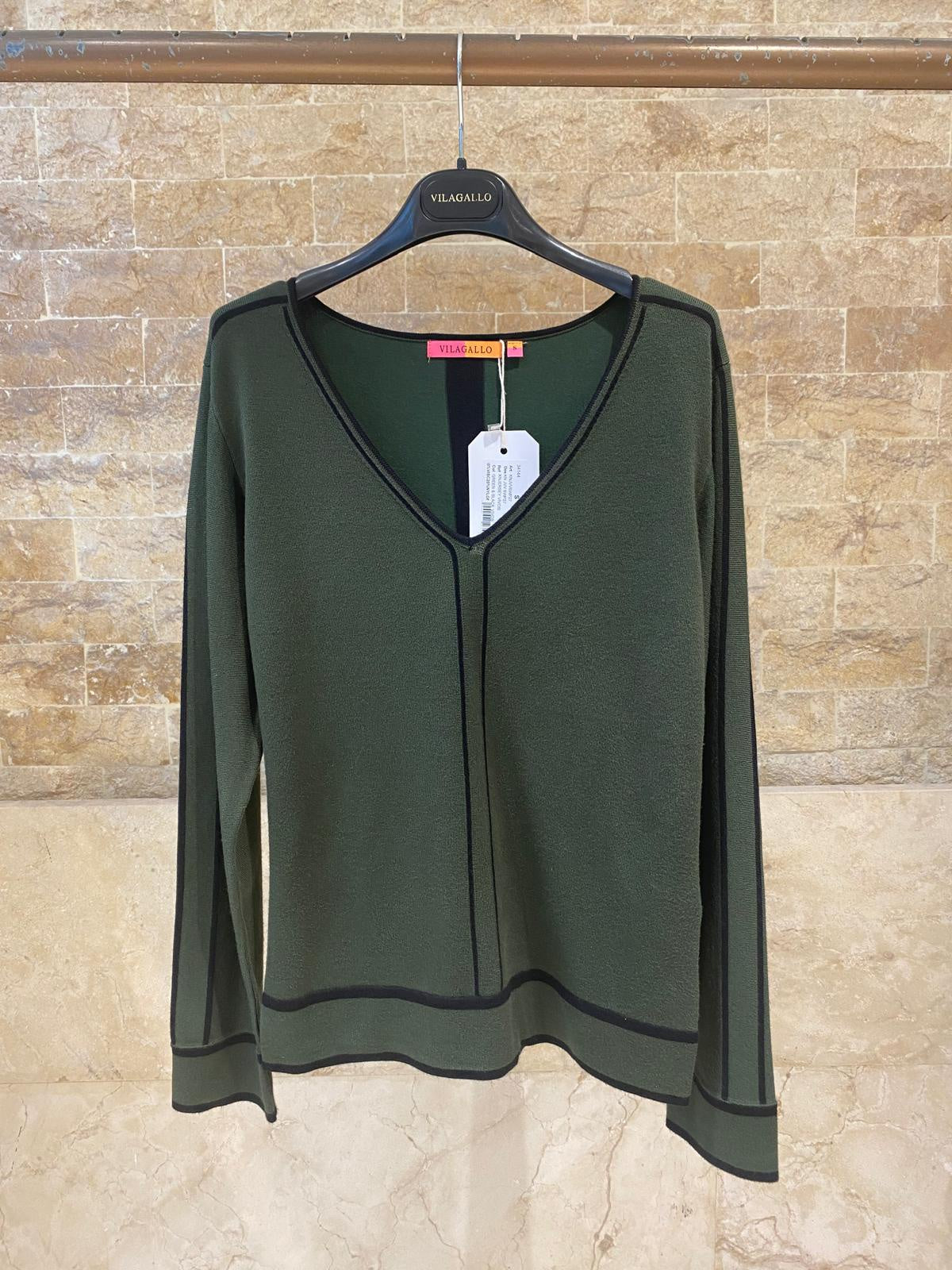 Green Jersey With Black Trims 34144