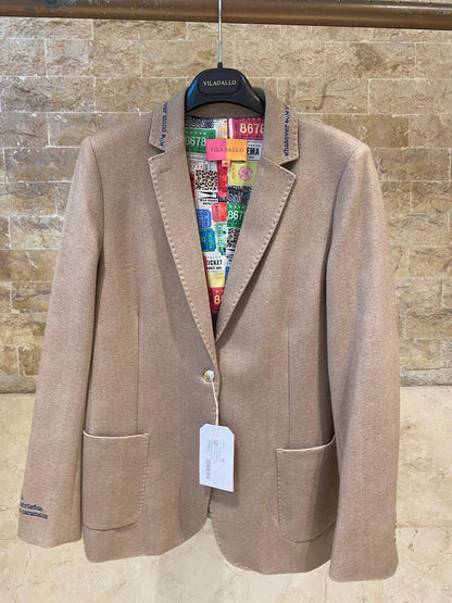 Beige Herringbone Jacket 34106