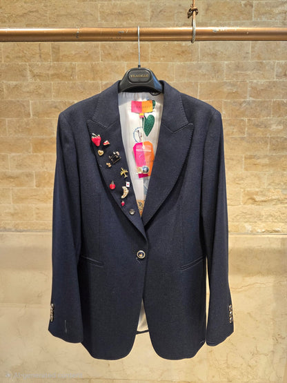 Navy Wool Jacket 33940
