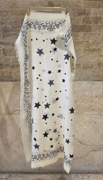 C211036 Square Star Bandana Scarf