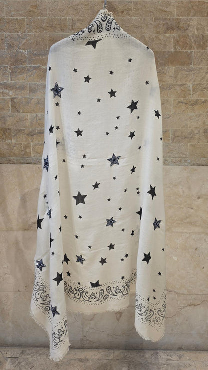 C211036 Square Star Bandana Scarf