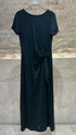 Cotton Dress with Round Neckline - TDM23525 - Brown Loft