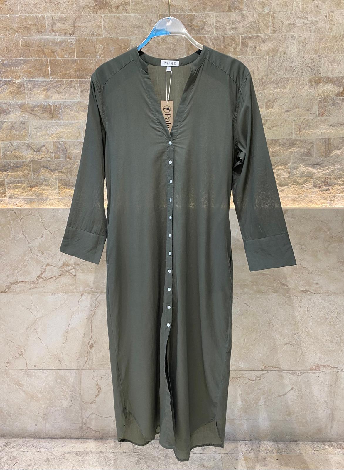 67075 Bright Blue Maxi Tunic Dress - Brown Loft