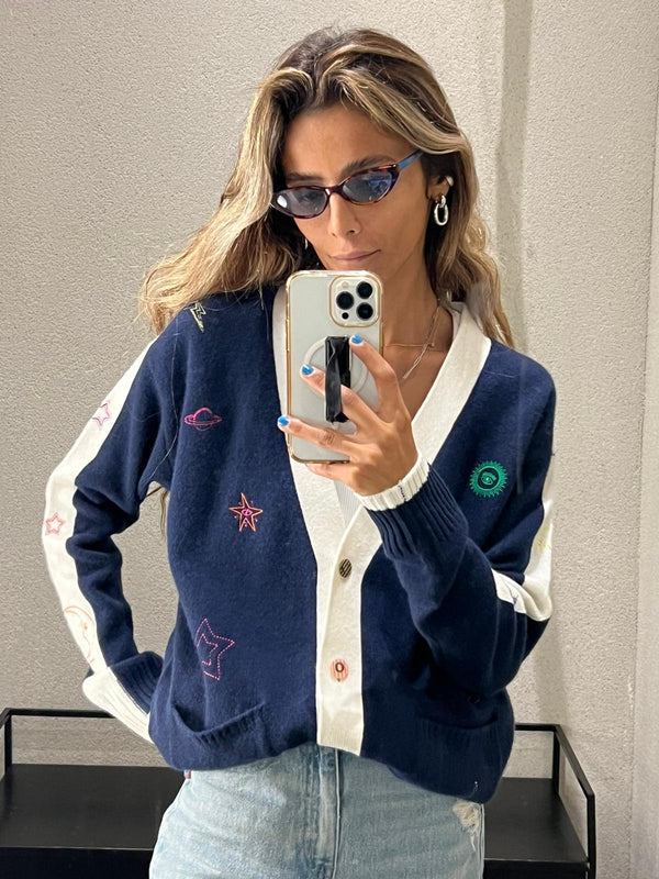 32893 Long Embroidered Cardigan كارديجان طويل مطرز