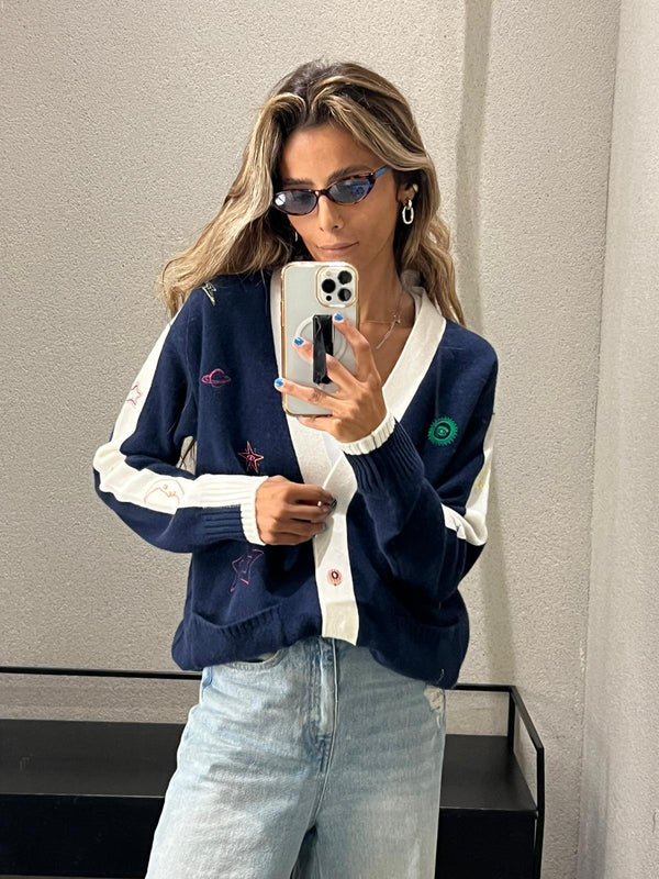 32893 Long Embroidered Cardigan كارديجان طويل مطرز