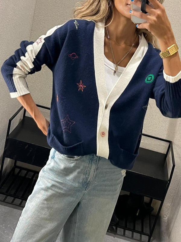 32893 Long Embroidered Cardigan كارديجان طويل مطرز