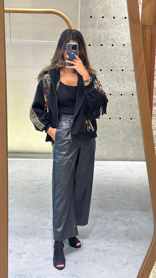 35439 Zip Up Hooded Sweatshirt Jacket سترة رياضية بغطاء رأس وسحاب