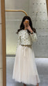 08077 Long Tulle Skirt - Brown Loft