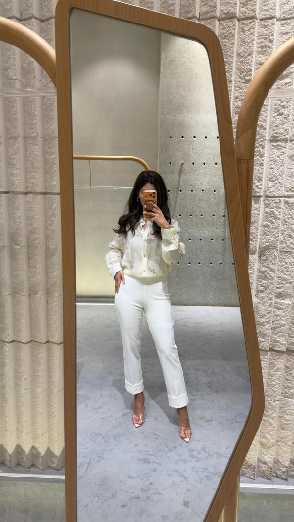 33222 Straight Leg Stretchable Pants بنطال رياضي بقصة مستقيمة