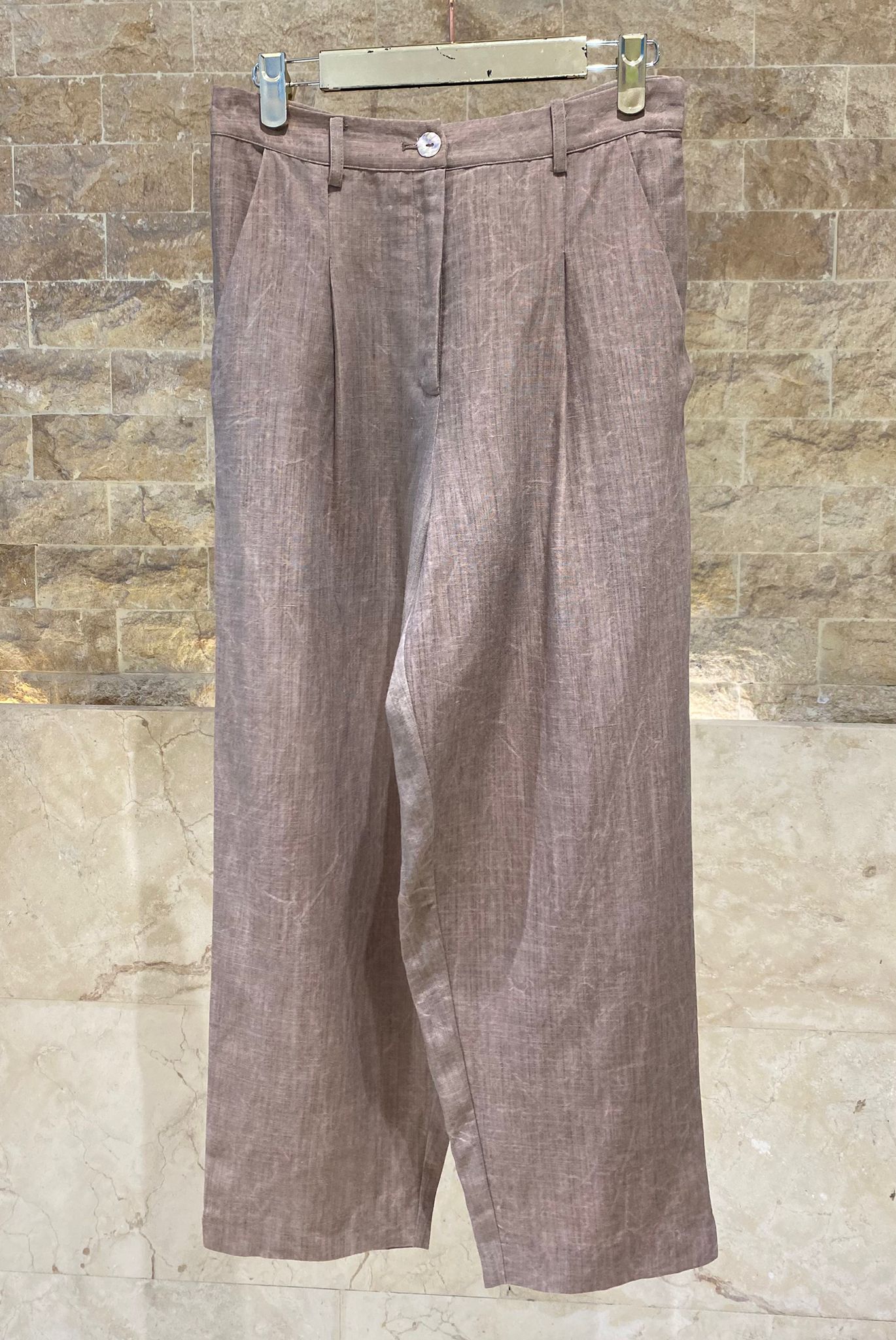 26S-5089/8090 Waistcoat Jacket and Pants - Brown Loft