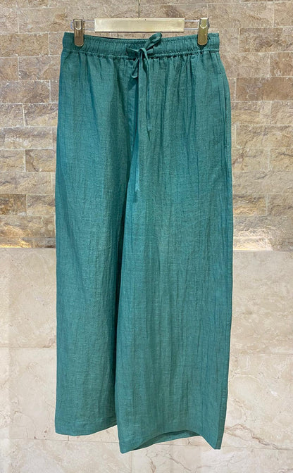 26S-1006/8010 Two Tone Linen Shirt and Pants - Brown Loft
