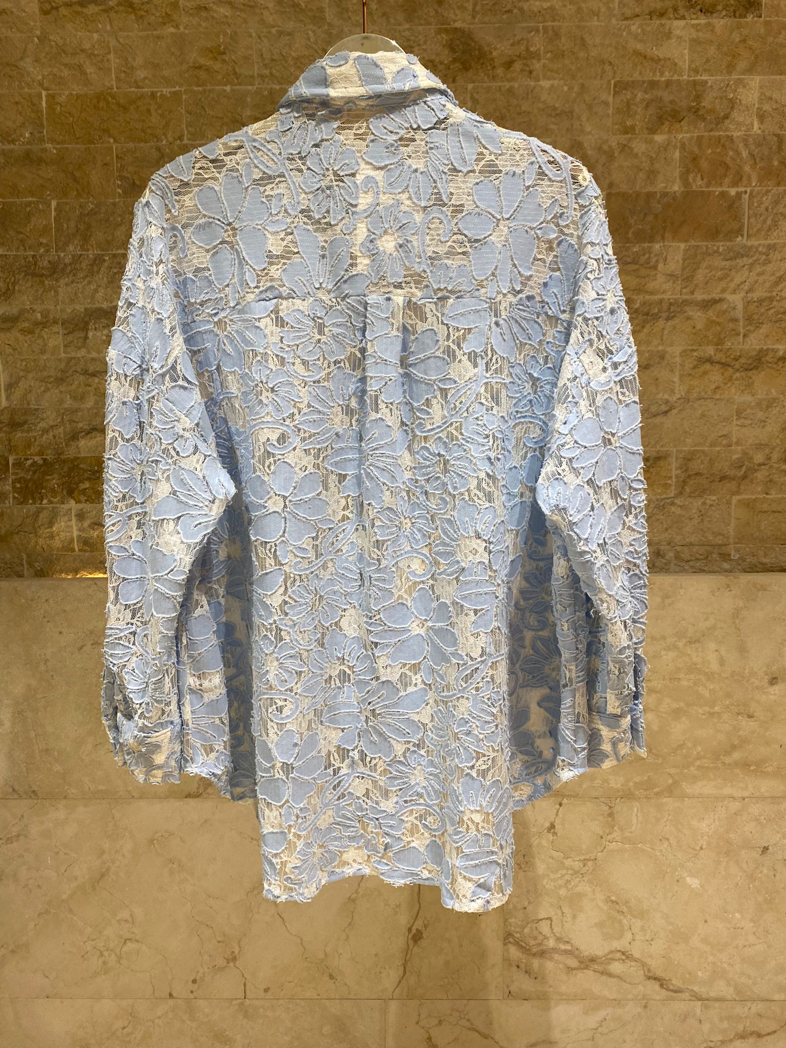 Lyra Floral Lace Oversized Shirt