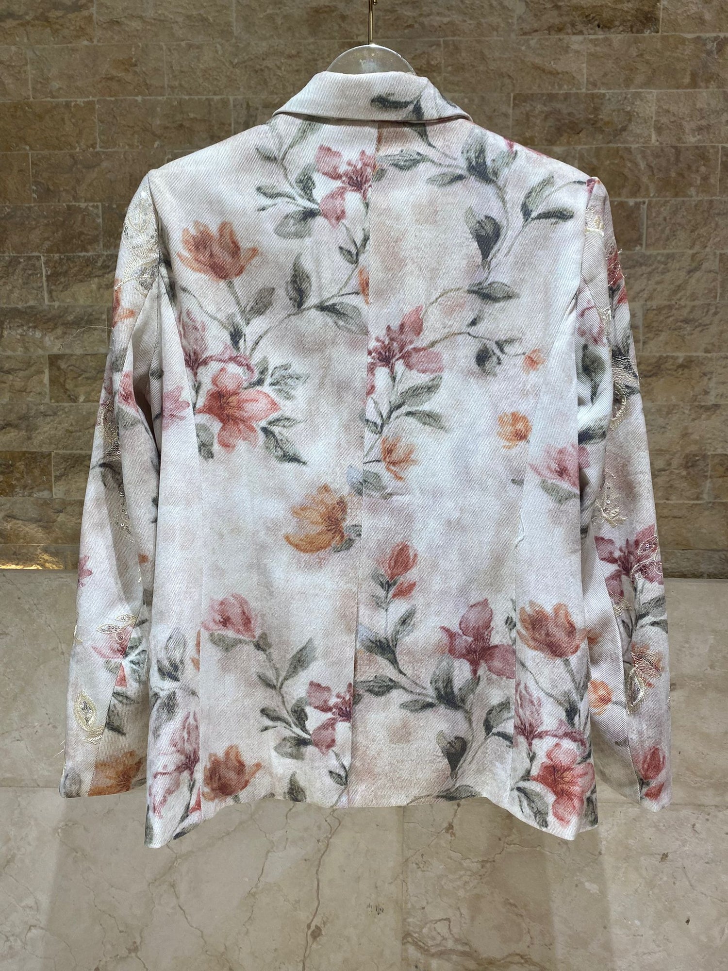 Floral Print Embroidery Jacket Amelie