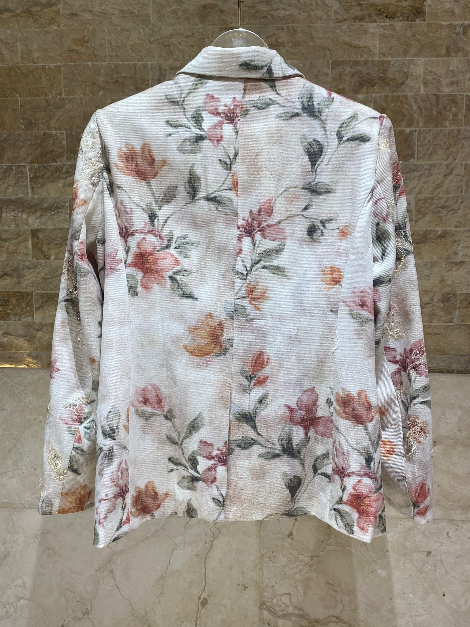 Floral Print Embroidery Jacket Amelie