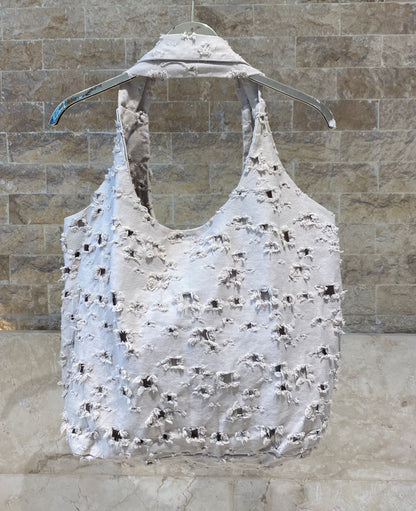 BAG 73240 Tote Denim Bag - Brown Loft