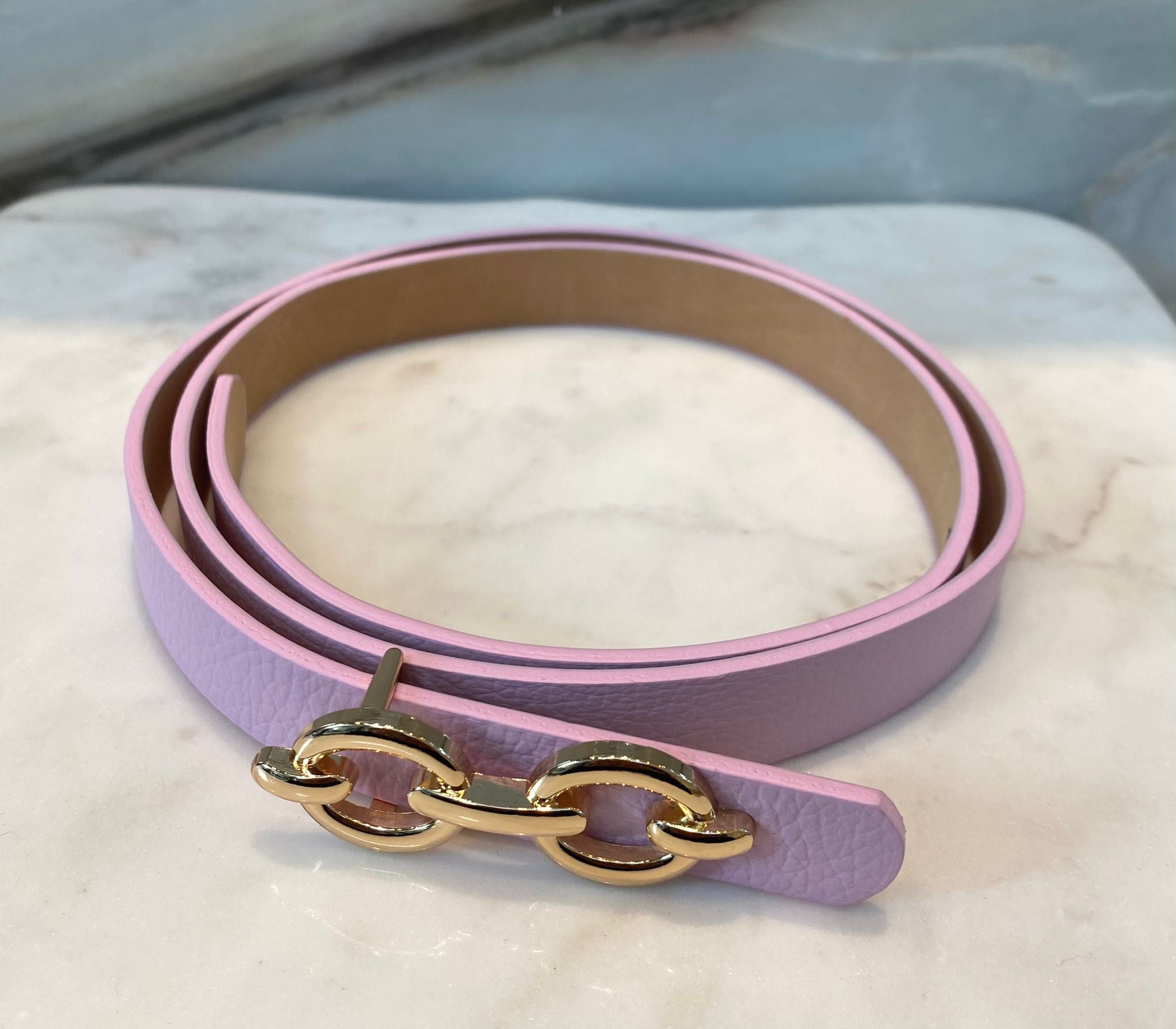 Skinny Leather Belt BK0103