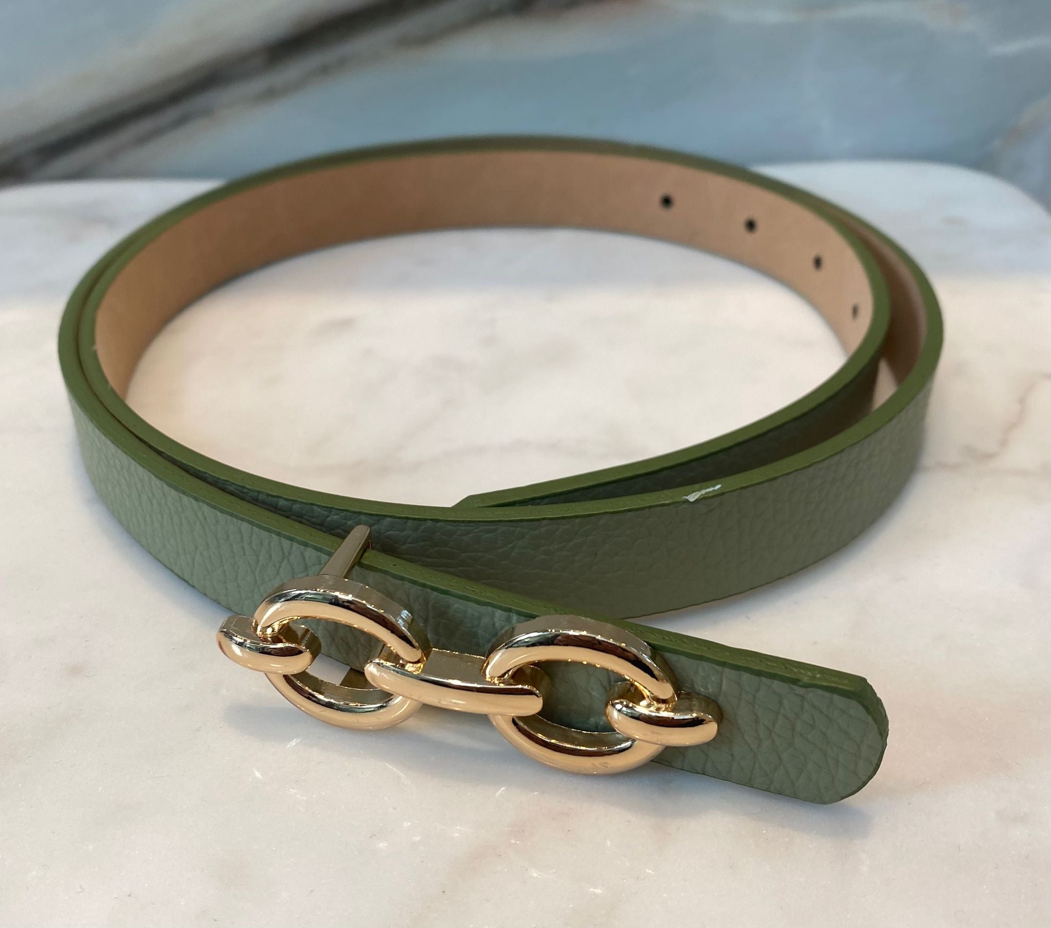 Skinny Leather Belt BK0103