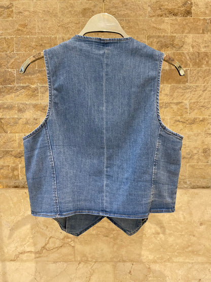 Classic Blue Denim Vest SD9215