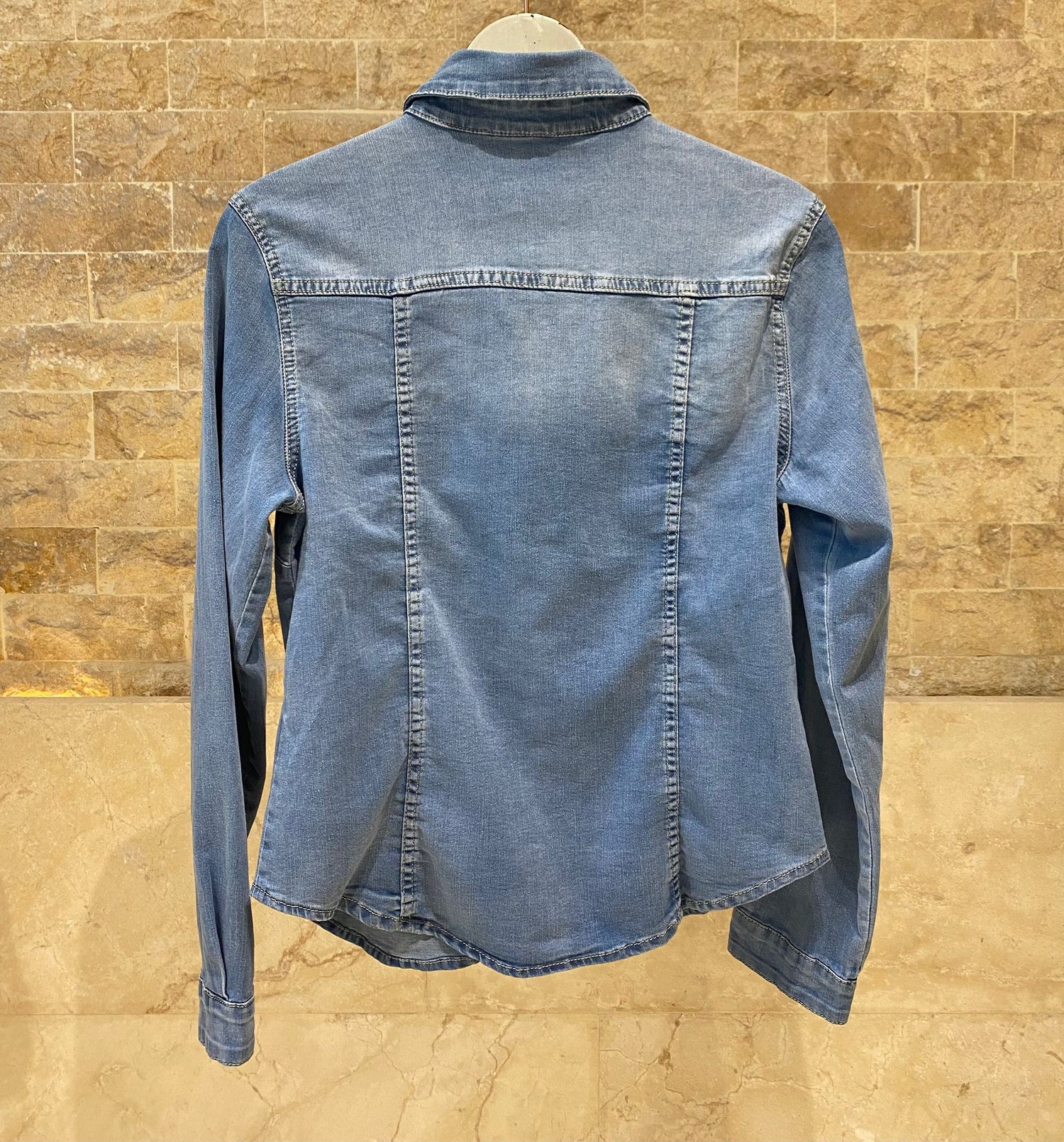 Classic Light Wash Denim Shirt SD9186