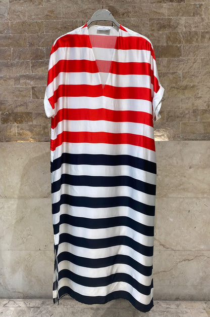 Stripe Long Dress LS2616013
