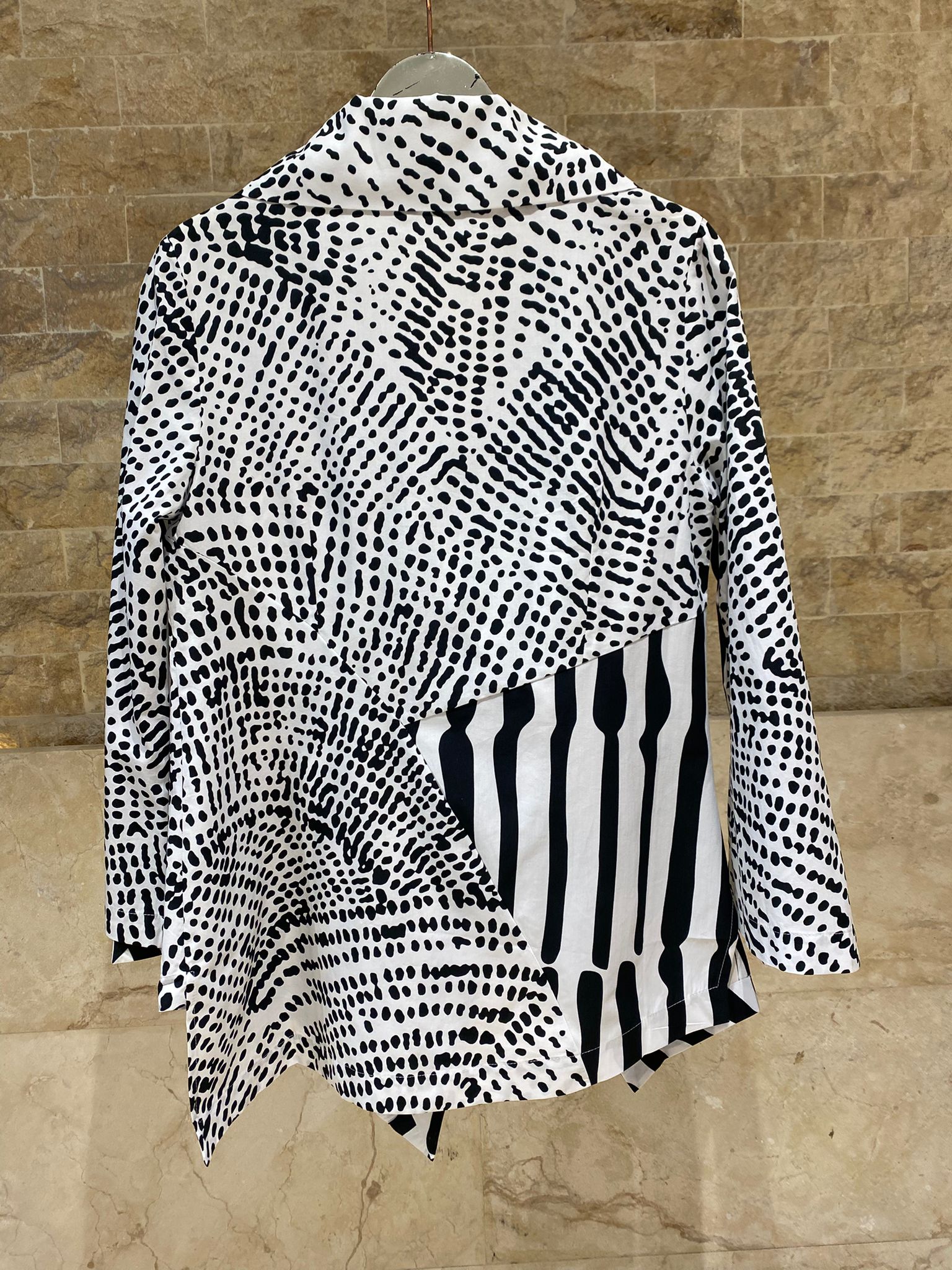 26SS-BZ337 Printed Shirt - Brown Loft