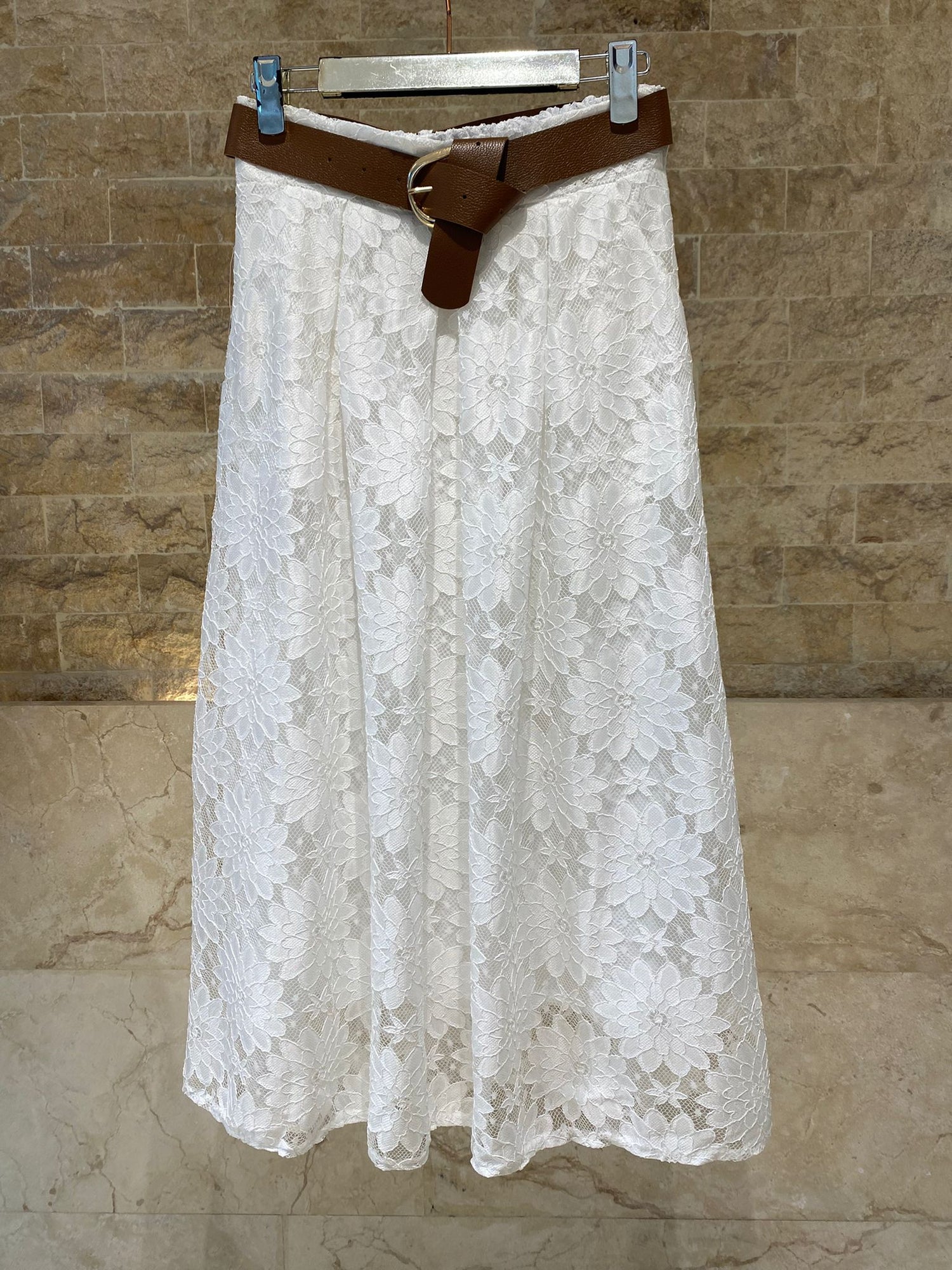 Floral Lace Jacket and Skirt TDM16626/526 - Brown Loft