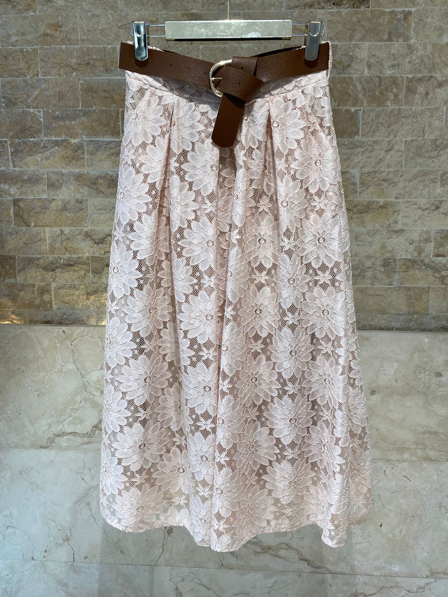 Floral Lace Jacket and Skirt TDM16626/526 - Brown Loft