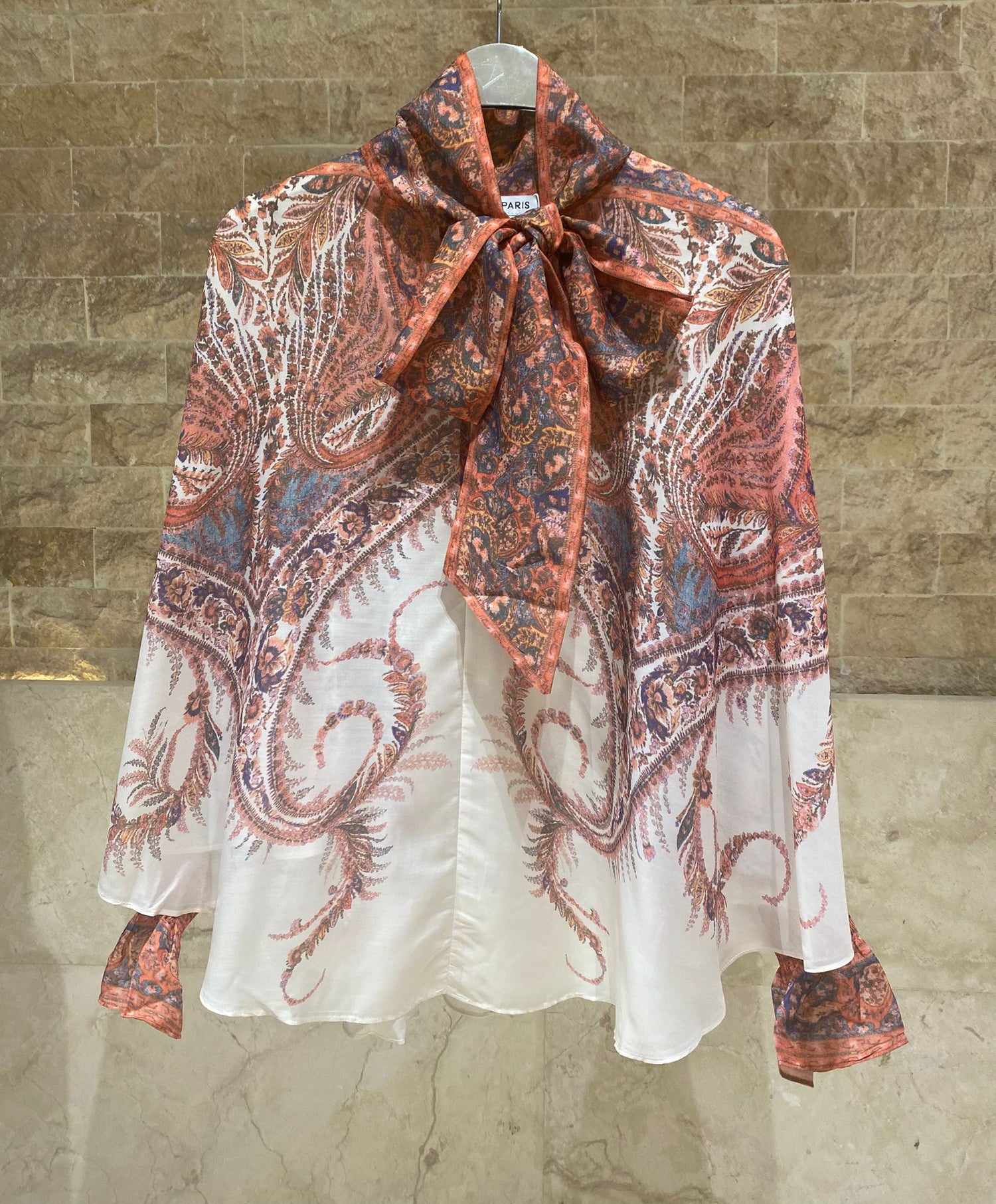 Meline/Mawa Paisley Print Oversized Top and Pants - Brown Loft