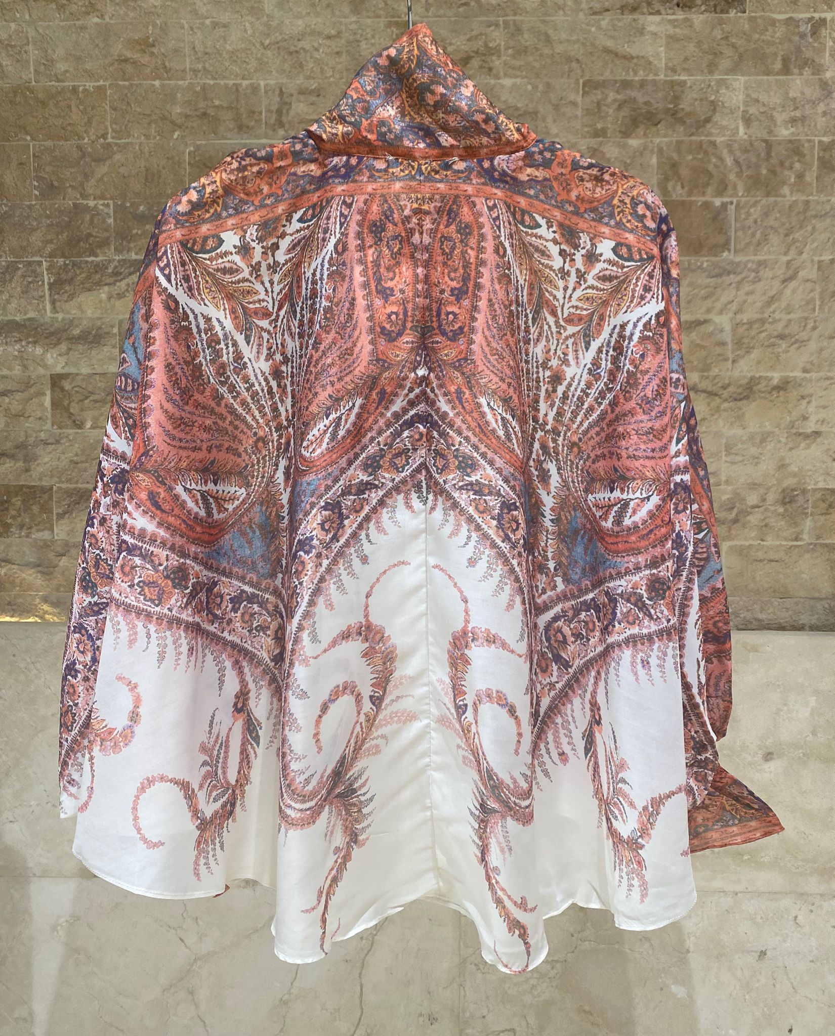 Meline/Mawa Paisley Print Oversized Top and Pants - Brown Loft