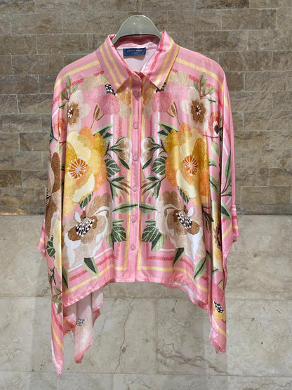 Satin Cape Shirt and Pants KD8871/99VS-2