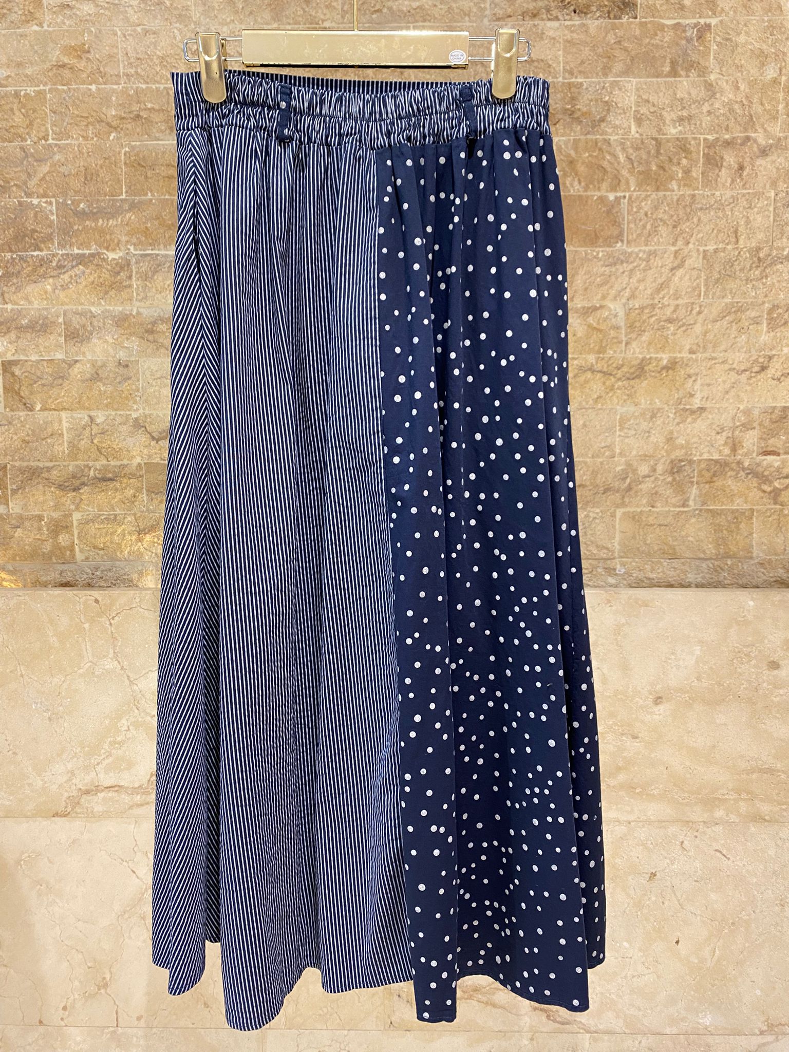 TDM13626-4 Flared Pleated Midi Skirt