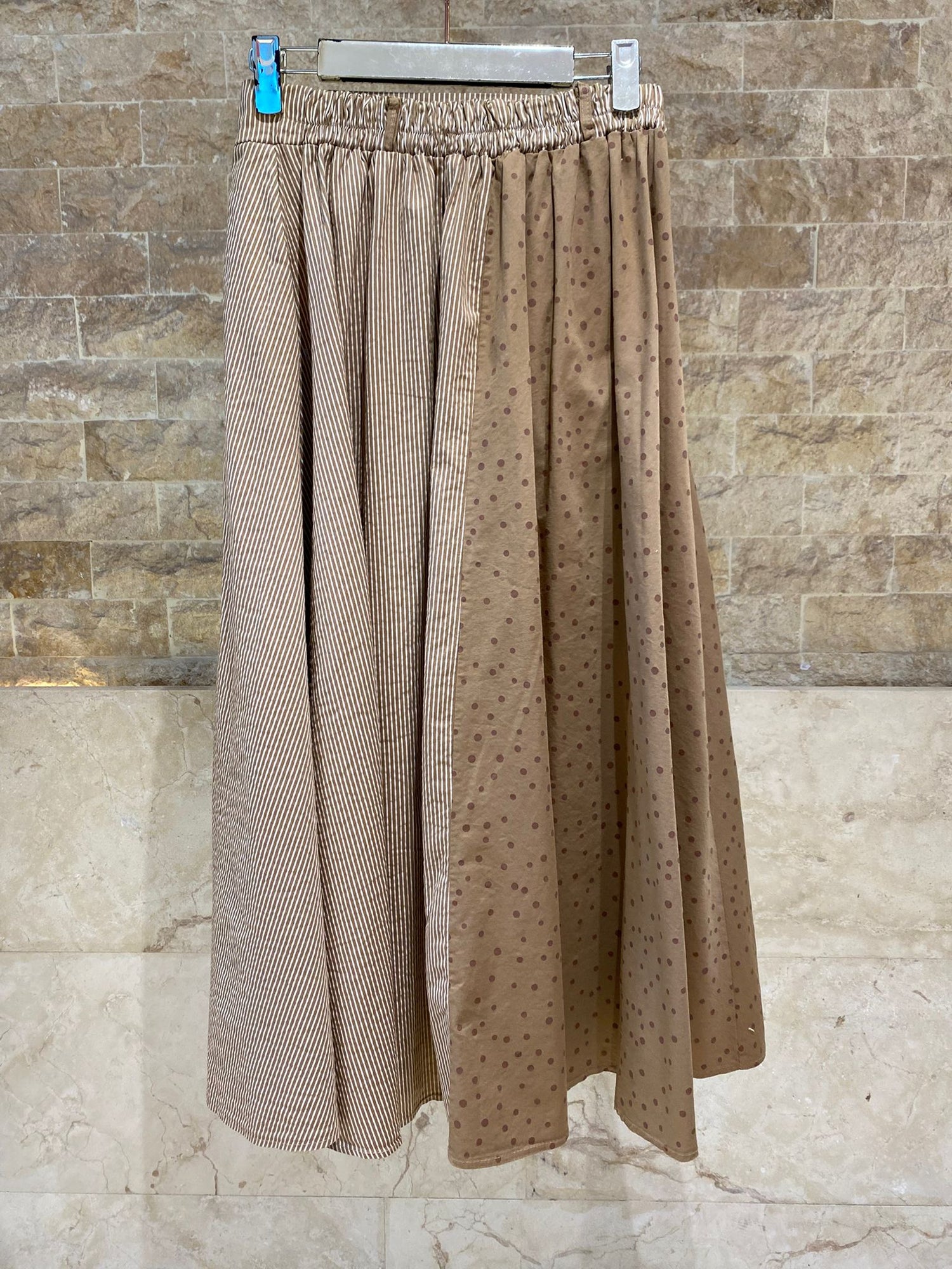 Flared Pleated Midi Skirt TDM13626-4