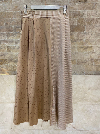 Flared Pleated Midi Skirt TDM13626-4