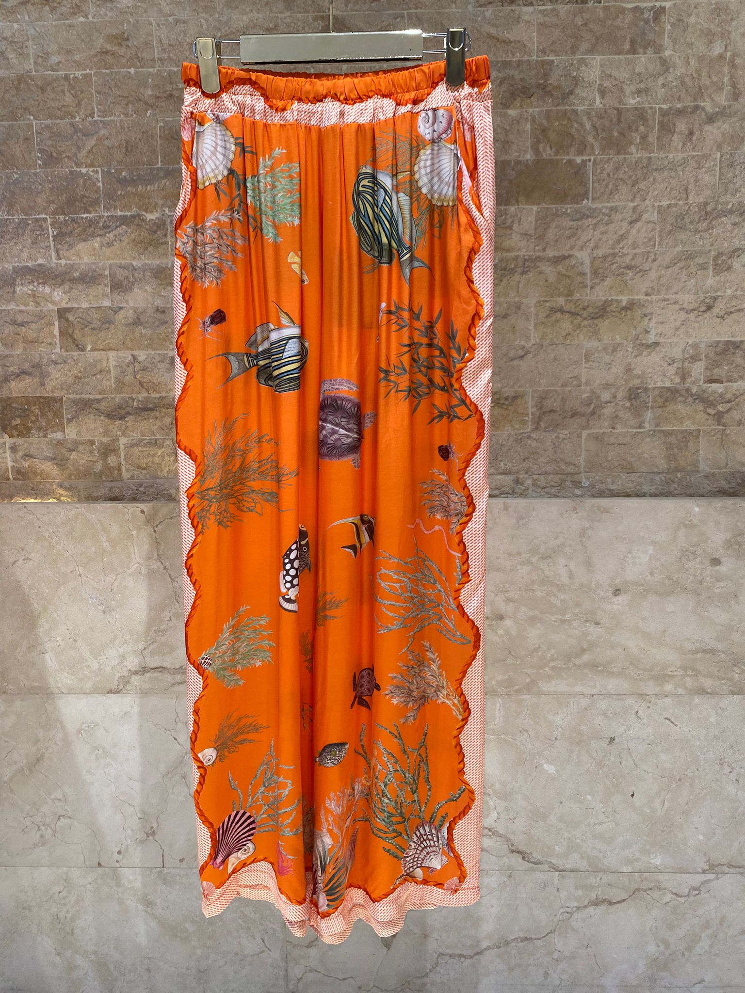 KD9119/99VS-8 Marine Print Satin Shirt and Pants