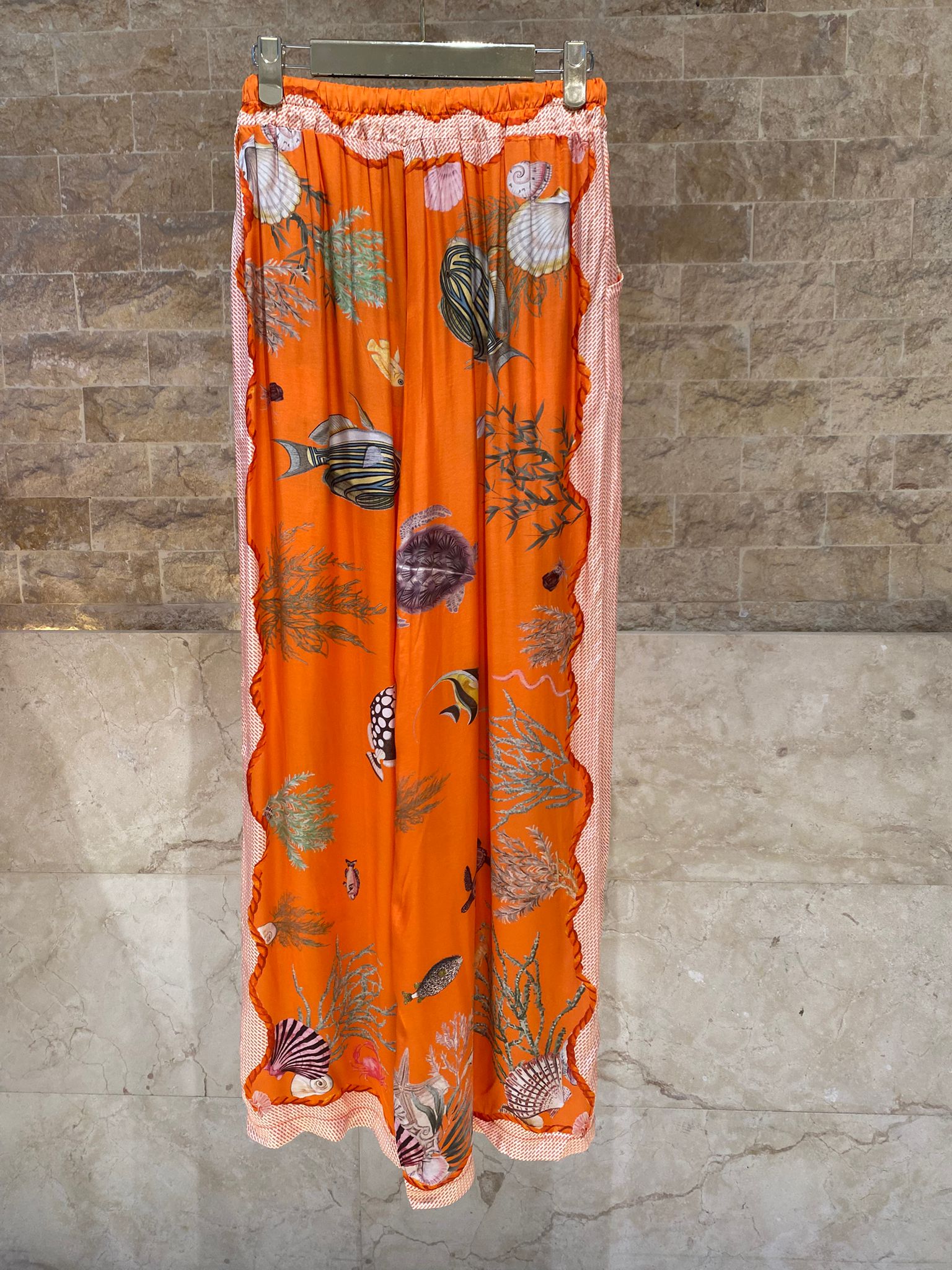 Marine Print Satin Shirt and Pants KD9119/99VS-8