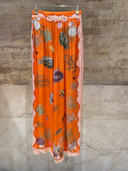 Marine Print Satin Shirt and Pants KD9119/99VS-8