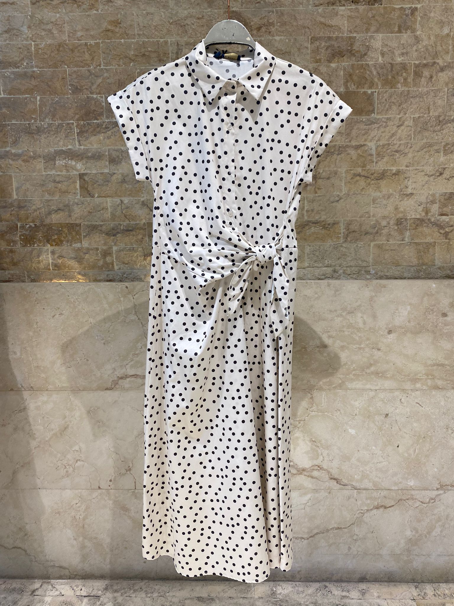 Polka Dot Long Dress TDM23824-4