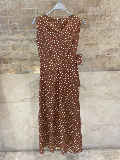 Polka Dot Sleeveless Dress TDM27125PC