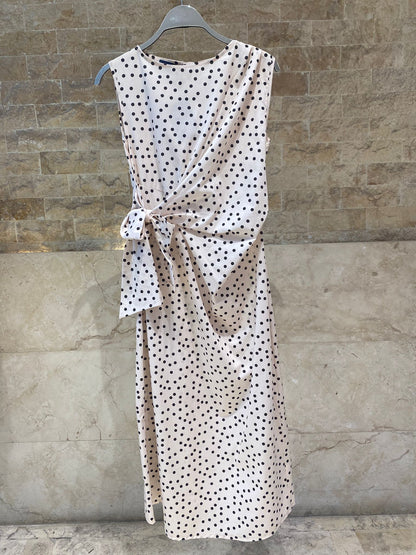 Polka Dot Sleeveless Dress TDM27125PC