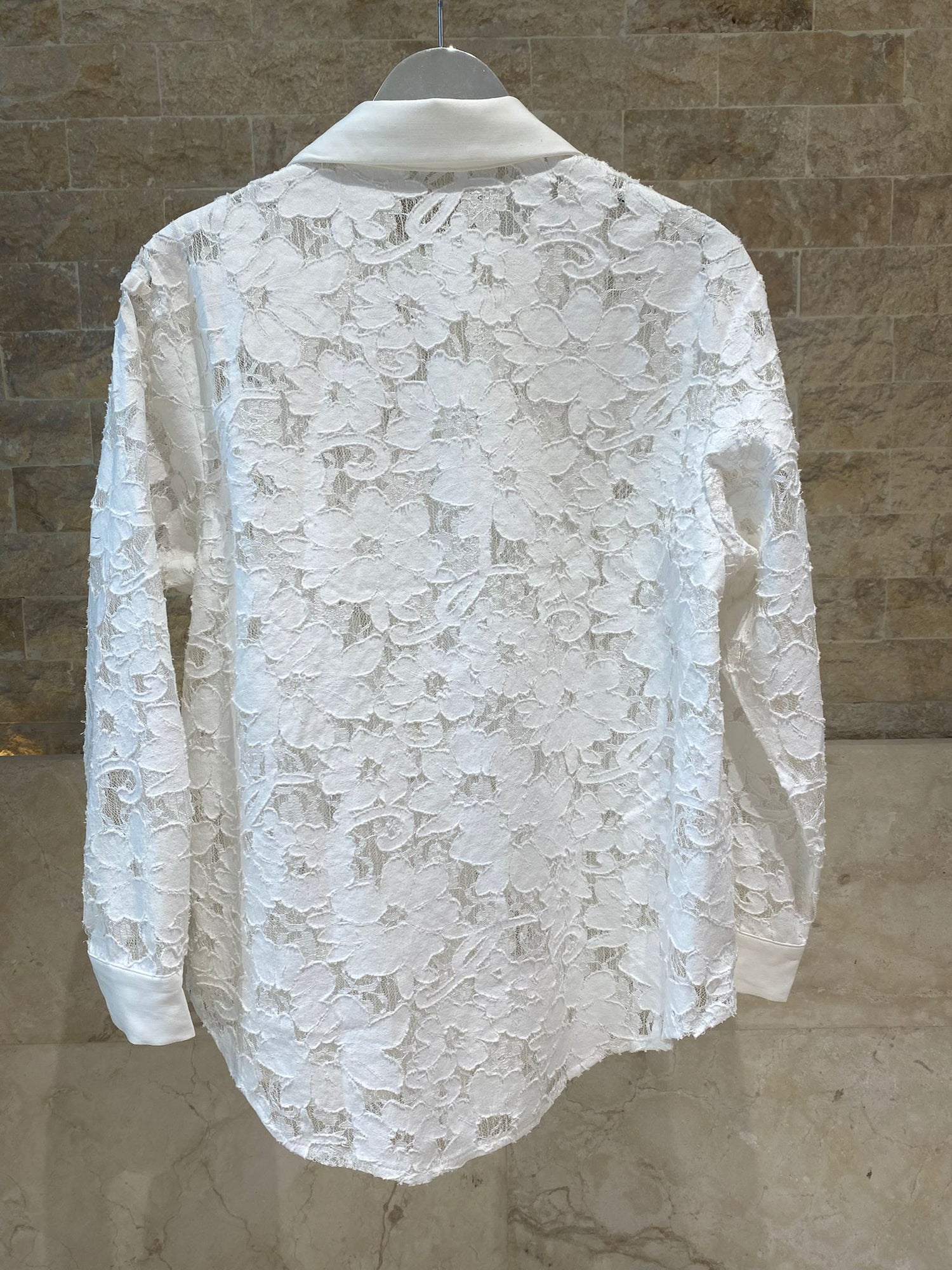 Floral Lace Structured Shirt MJ254848