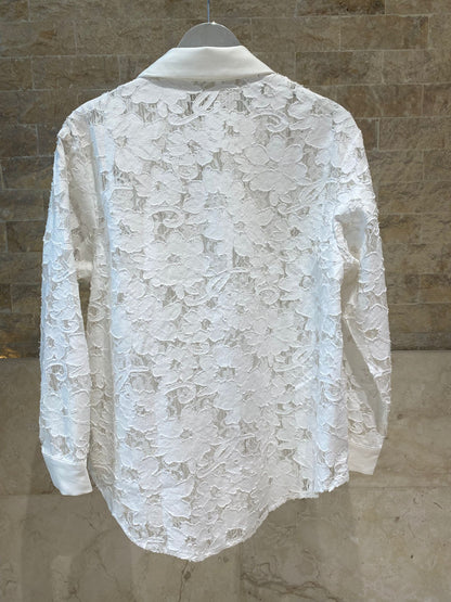 Floral Lace Structured Shirt MJ254848