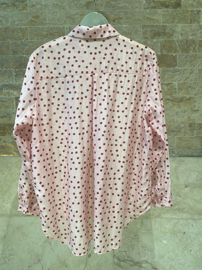 Polka Dot Print  Shirt TDM50320-74