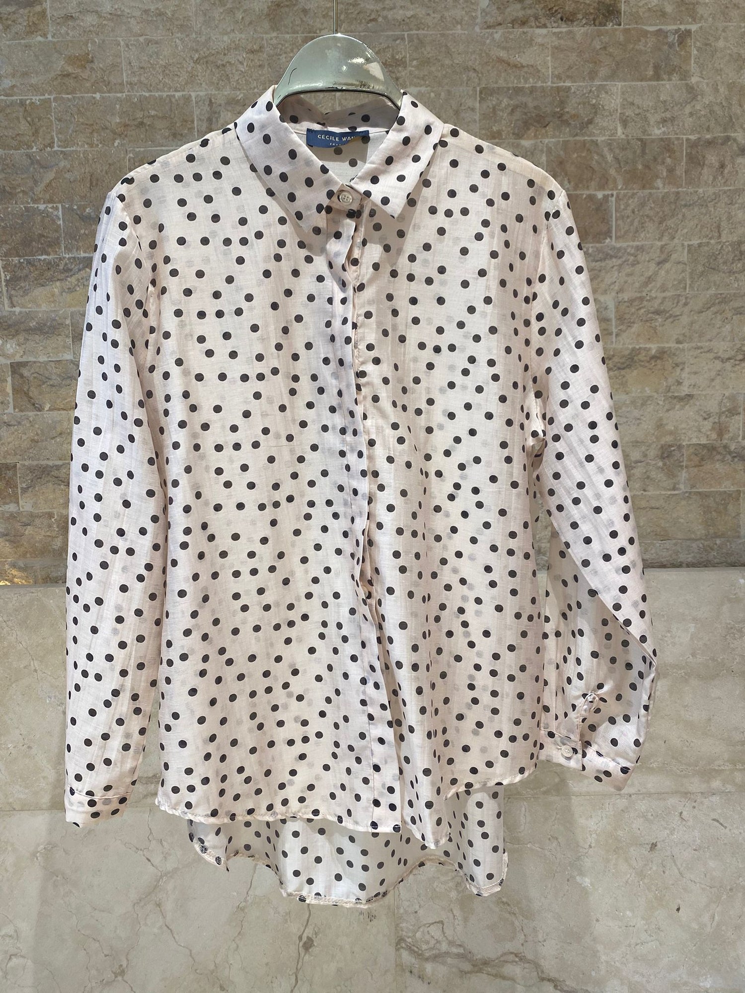 Polka Dot Print  Shirt TDM50320-74