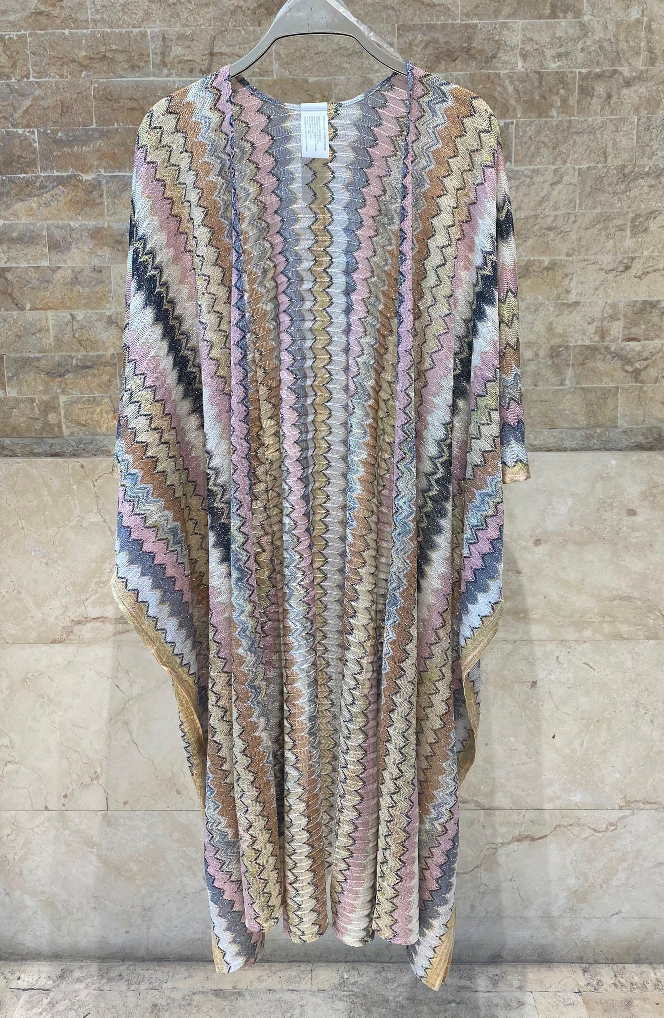 Knit Lurex Long Cardigan 67169