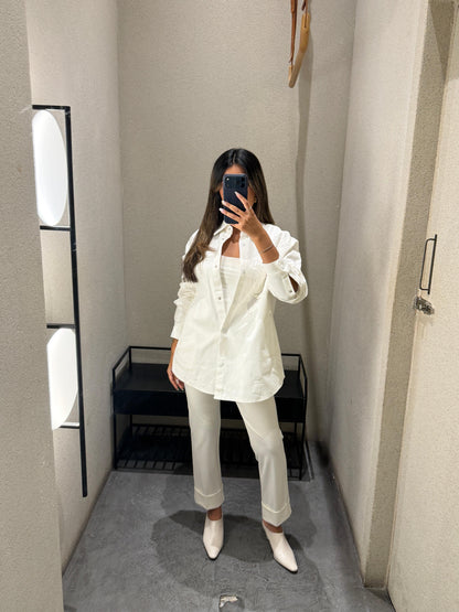 Maria Oversized Denim Shirt Jacket جاكيت قميص جينز واسع