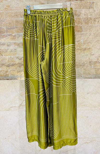 Geometric Satin Co-ord Set KD9712/7789VS-29