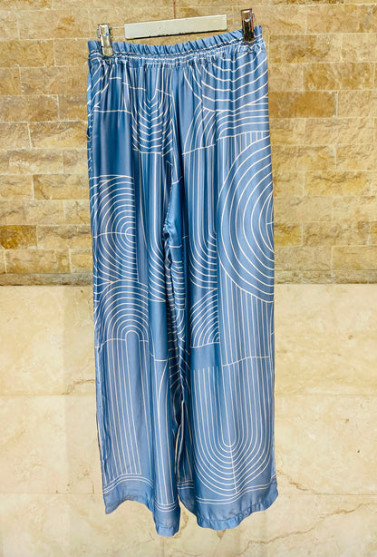 Geometric Satin Co-ord Set KD9712/7789VS-29