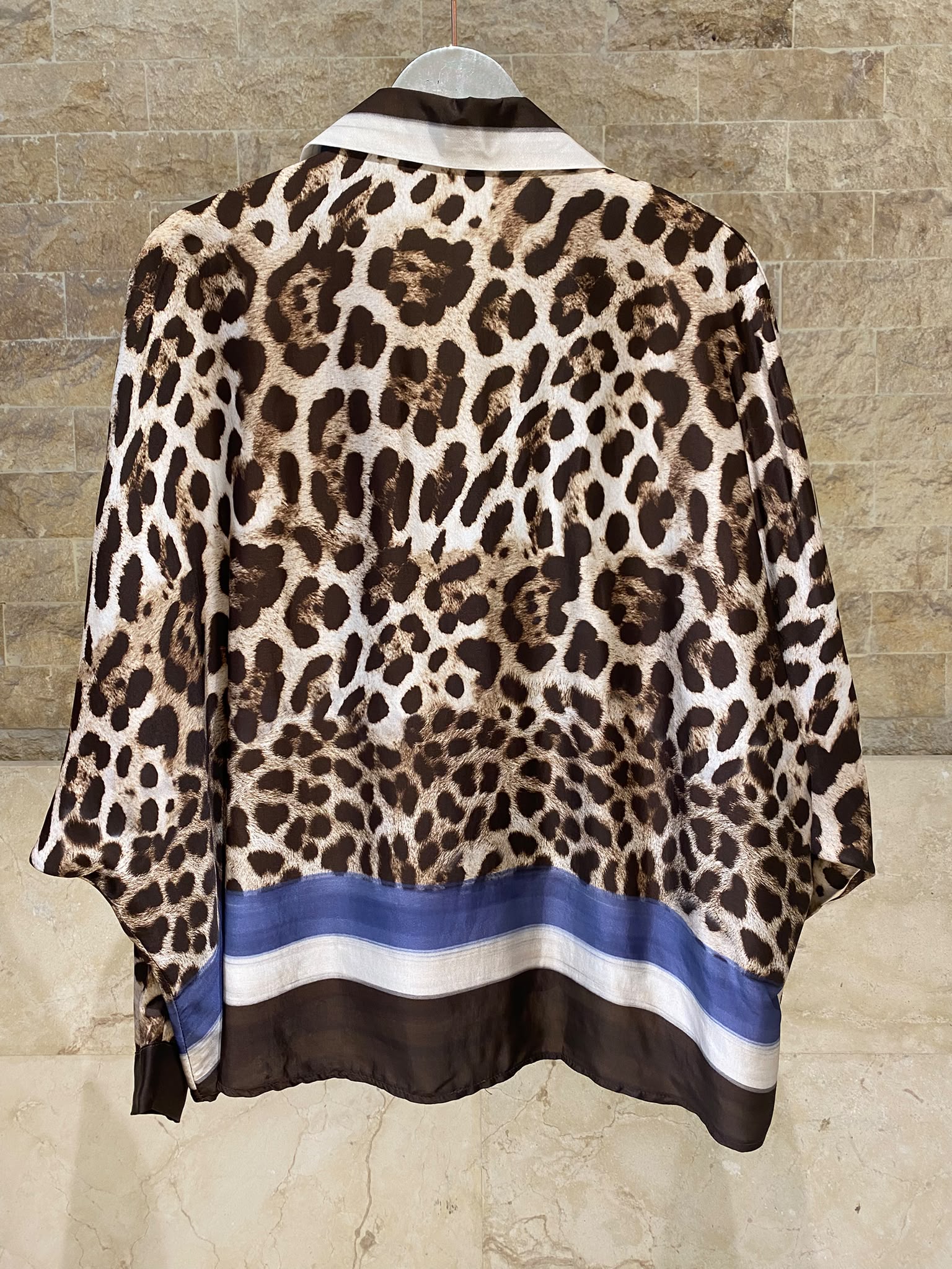 Leopard Printed Satin Top and Pants Set KD9233/7789VS-42