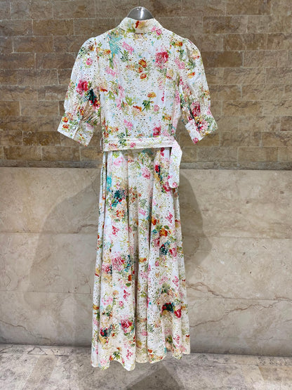 Botanical Bliss Embroidered Maxi Dress MJ253111